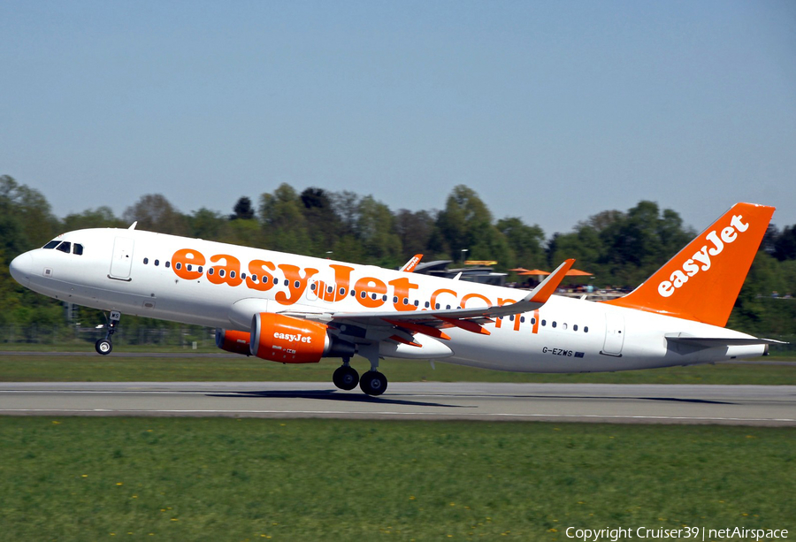 easyJet Airbus A320-214 (G-EZWS) | Photo 278072