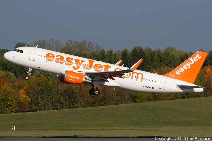 easyJet Airbus A320-214 (G-EZWV) | Photo 267602