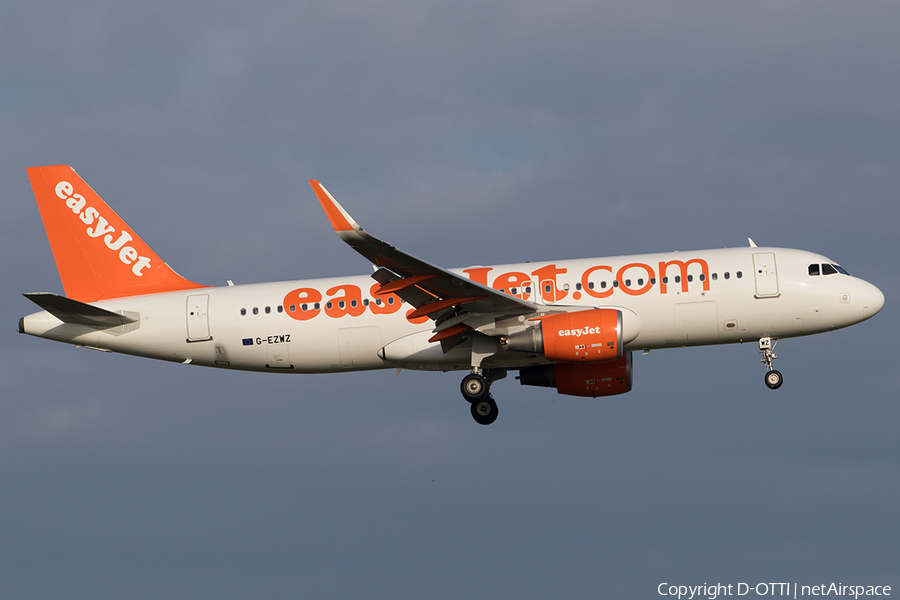 easyJet Airbus A320-214 (G-EZWZ) | Photo 529471