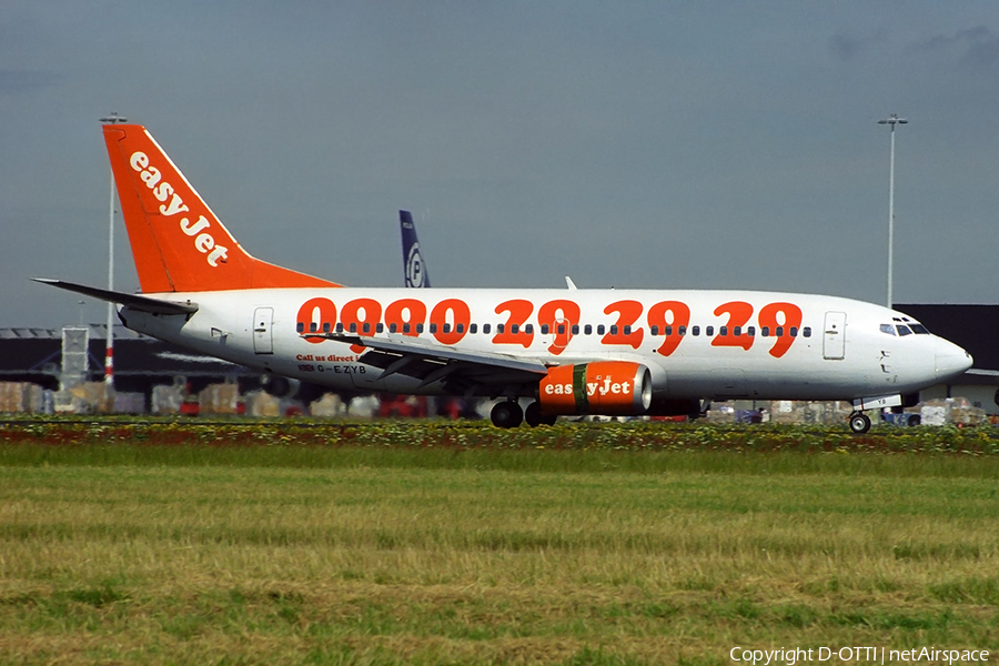 easyJet Boeing 737-3M8 (G-EZYB) | Photo 344085