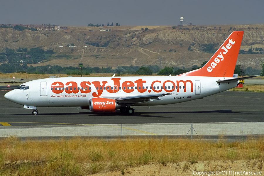 easyJet Boeing 737-33V (G-EZYK) | Photo 495186