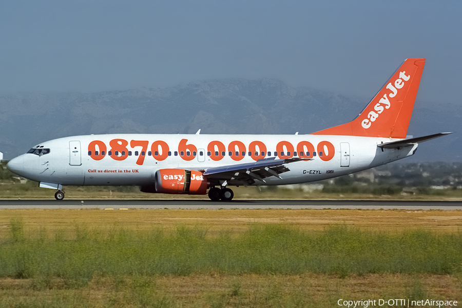 easyJet Boeing 737-33V (G-EZYL) | Photo 428055