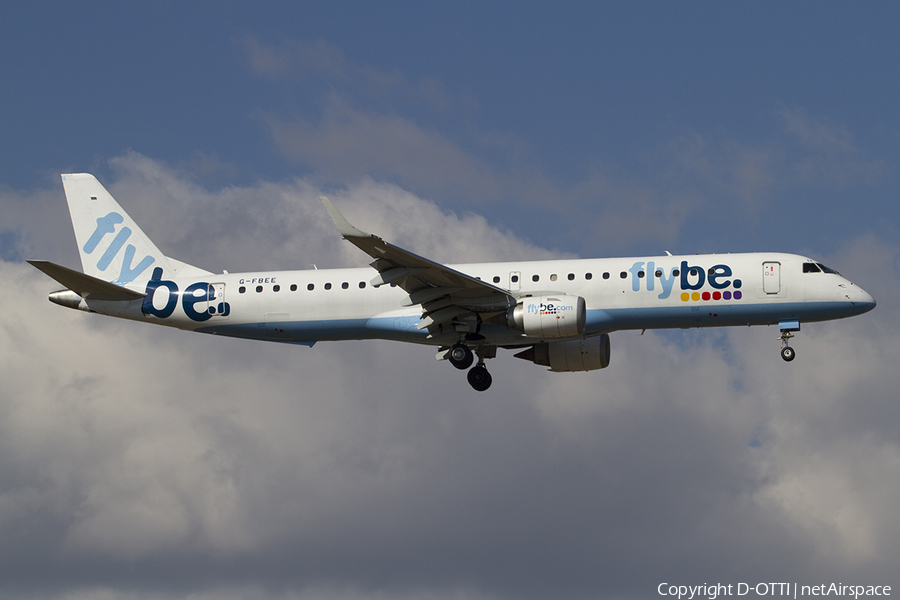 Flybe Embraer ERJ-195LR (ERJ-190-200LR) (G-FBEE) | Photo 376799