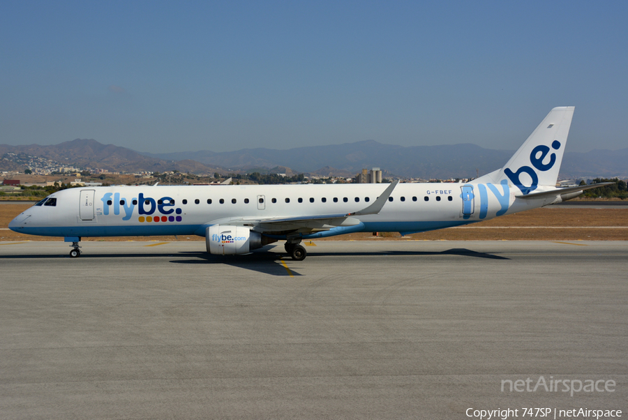 Flybe Embraer ERJ-195LR (ERJ-190-200LR) (G-FBEF) | Photo 198035