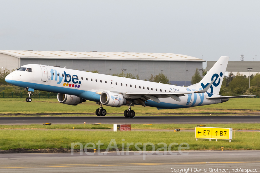 Flybe Embraer ERJ-195LR (ERJ-190-200LR) (G-FBEK) | Photo 165215