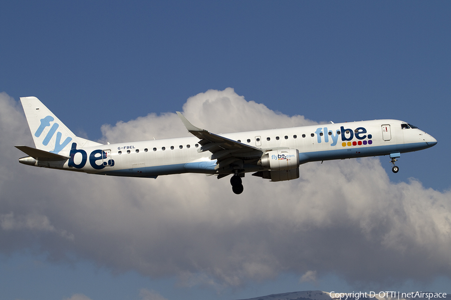 Flybe Embraer ERJ-195LR (ERJ-190-200LR) (G-FBEL) | Photo 376767
