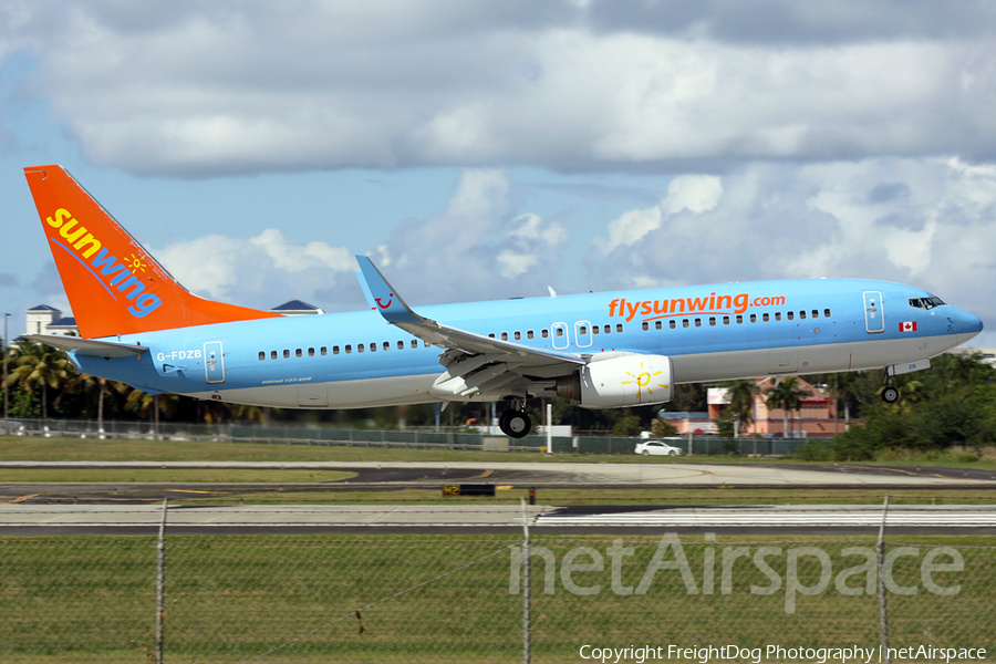 Sunwing Airlines Boeing 737-8K5 (G-FDZB) | Photo 27349