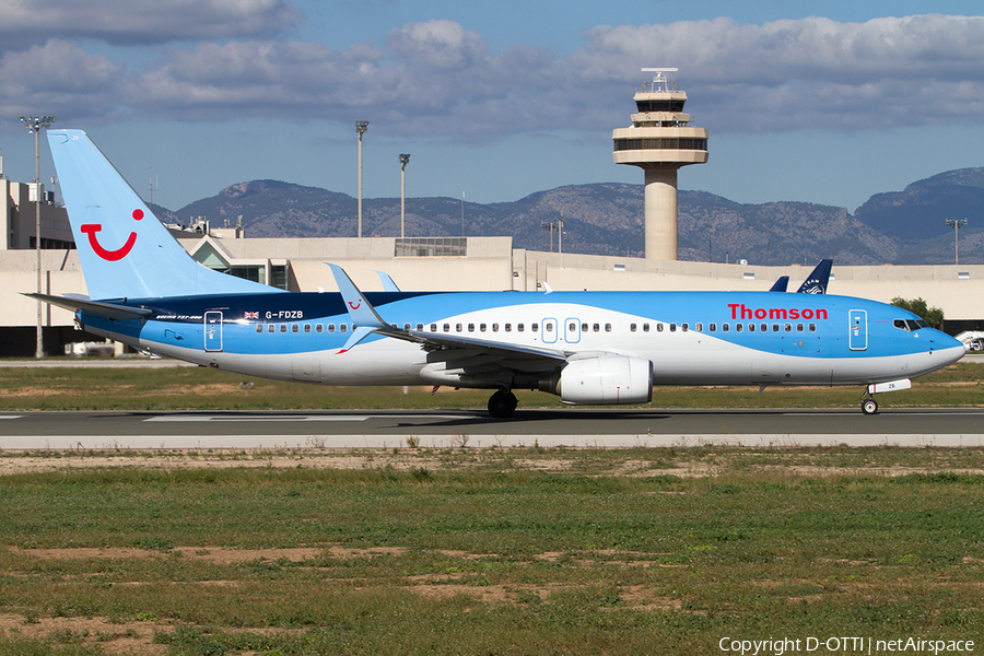 Thomson Airways Boeing 737-8K5 (G-FDZB) | Photo 524031