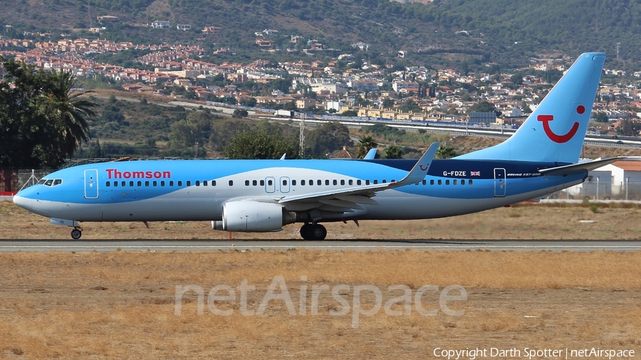 Thomson Airways Boeing 737-8K5 (G-FDZE) | Photo 212637