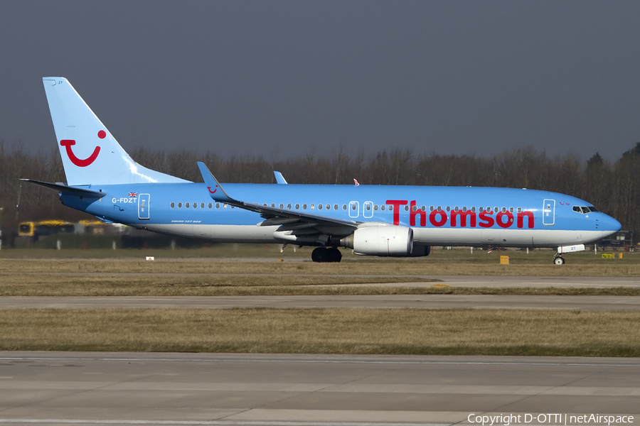 Thomson Airways Boeing 737-8K5 (G-FDZT) | Photo 402951