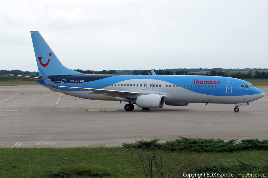Thomson Airways Boeing 737-8K5 (G-FDZT) | Photo 277136