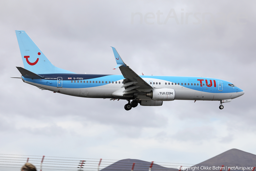 TUI Airways UK Boeing 737-8K5 (G-FDZU) | Photo 364193