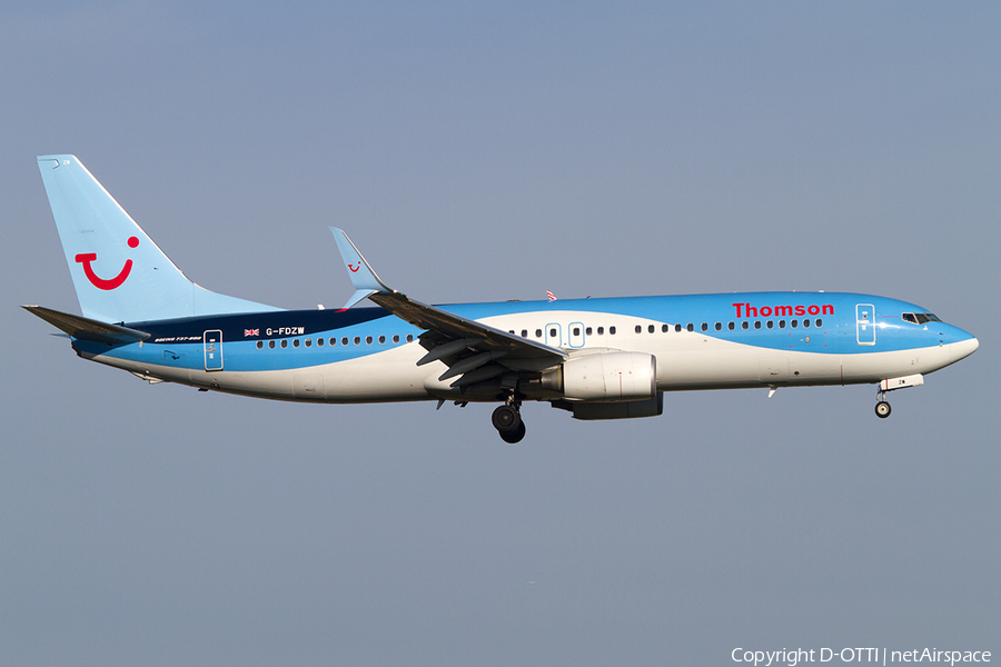 Thomson Airways Boeing 737-8K5 (G-FDZW) | Photo 518608