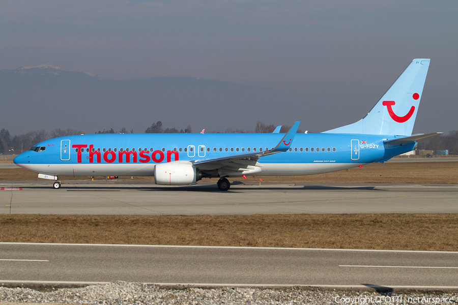 Thomson Airways Boeing 737-8K5 (G-FDZY) | Photo 376321