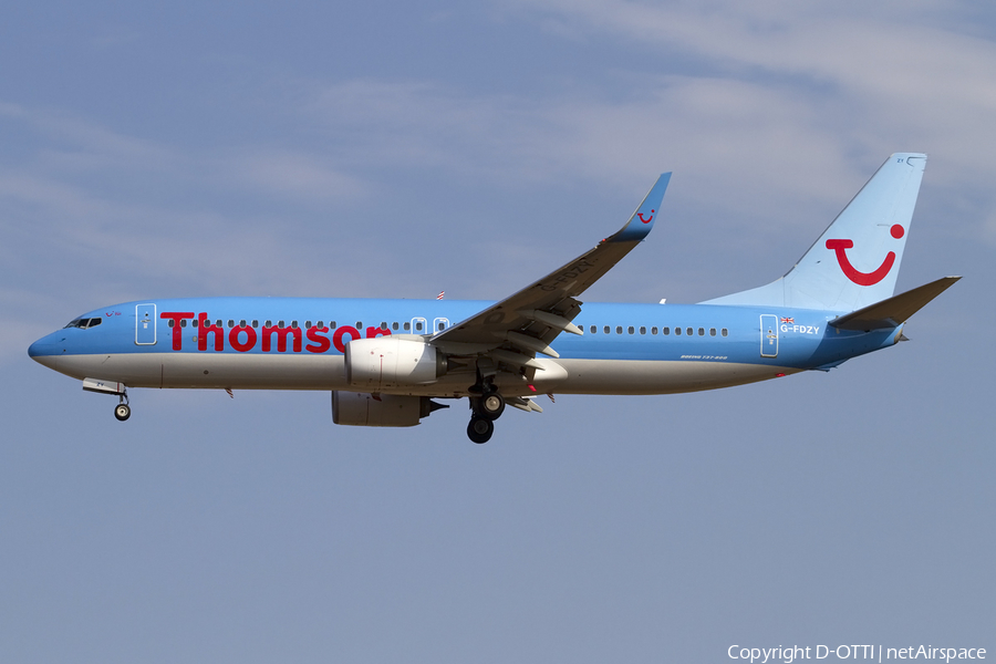 Thomson Airways Boeing 737-8K5 (G-FDZY) | Photo 415956