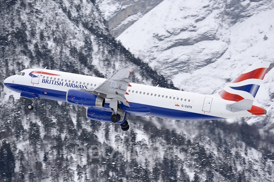 British Airways Airbus A320-233 (G-GATK) at  Innsbruck - Kranebitten, Austria
