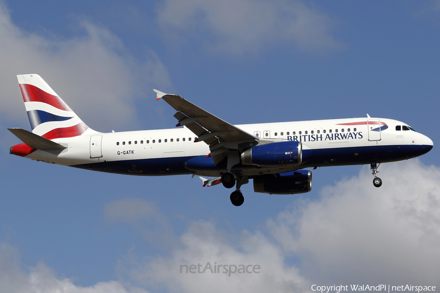 British Airways Airbus A320-233 (G-GATK) | Photo 553383