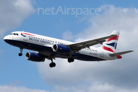 British Airways Airbus A320-232 (G-GATL) at  London - Gatwick, United Kingdom