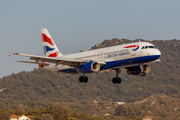 British Airways Airbus A320-232 (G-GATP) at  Rhodes, Greece