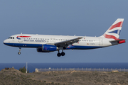 British Airways Airbus A320-232 (G-GATS) at  Gran Canaria, Spain