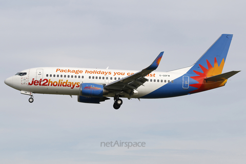 Jet2 Boeing 737-36N (G-GDFM) at  Barcelona - El Prat, Spain