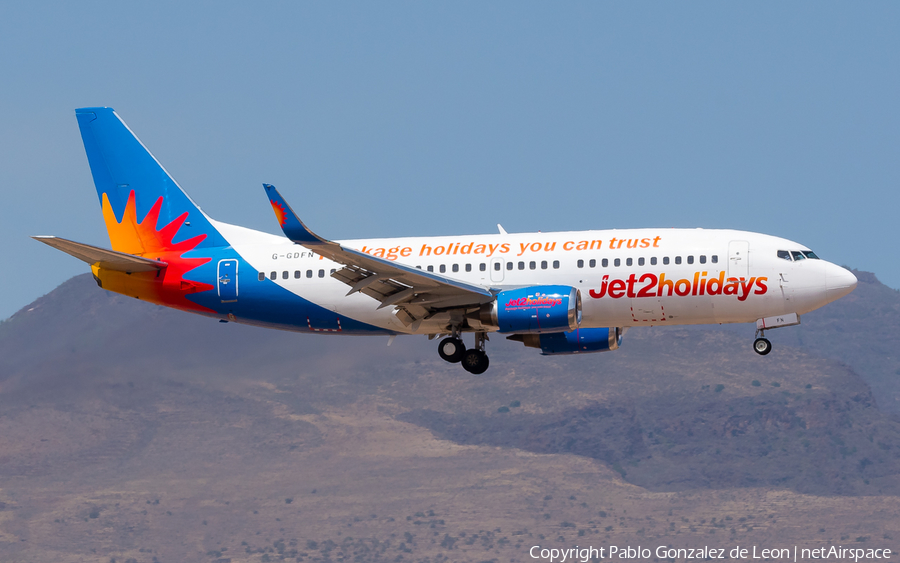 Jet2 Boeing 737-33V (G-GDFN) | Photo 343904