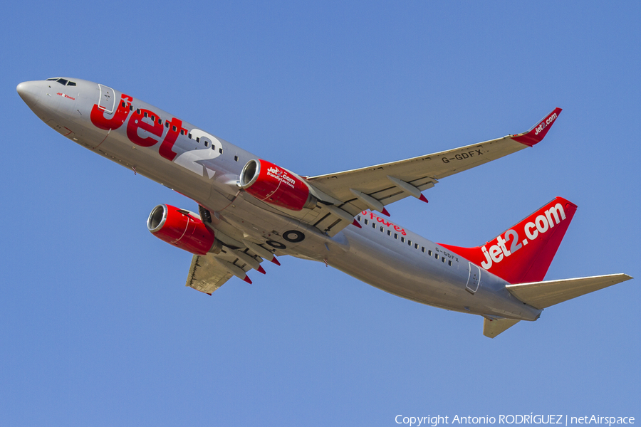 Jet2 Boeing 737-8K5 (G-GDFX) | Photo 133902