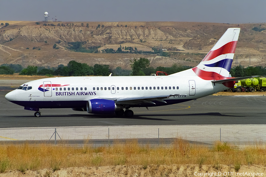 British Airways Boeing 737-59D (G-GFFA) | Photo 495177