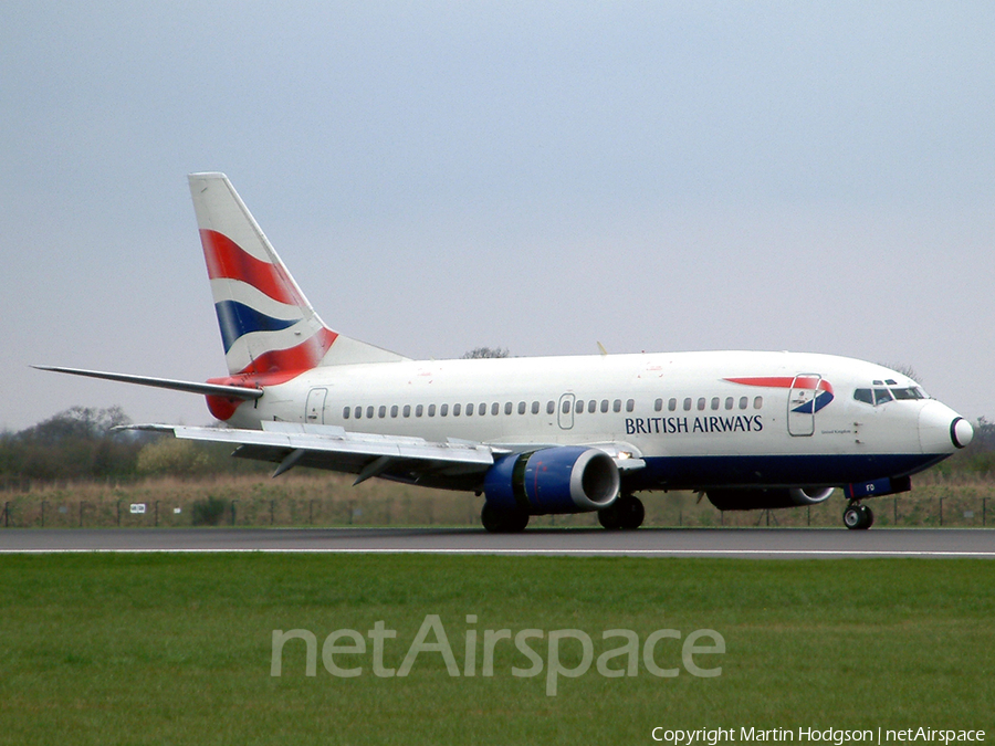 British Airways Boeing 737-59D (G-GFFD) | Photo 102575