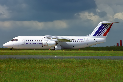Air France (Jersey European Airways) BAe Systems BAe-146-300 (G-JEBA) at  Paris - Charles de Gaulle (Roissy), France