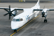 Flybe Bombardier DHC-8-402Q (G-JECX) at  Manchester - International (Ringway), United Kingdom