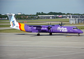 Flybe Bombardier DHC-8-402Q (G-JEDU) at  London - Heathrow, United Kingdom