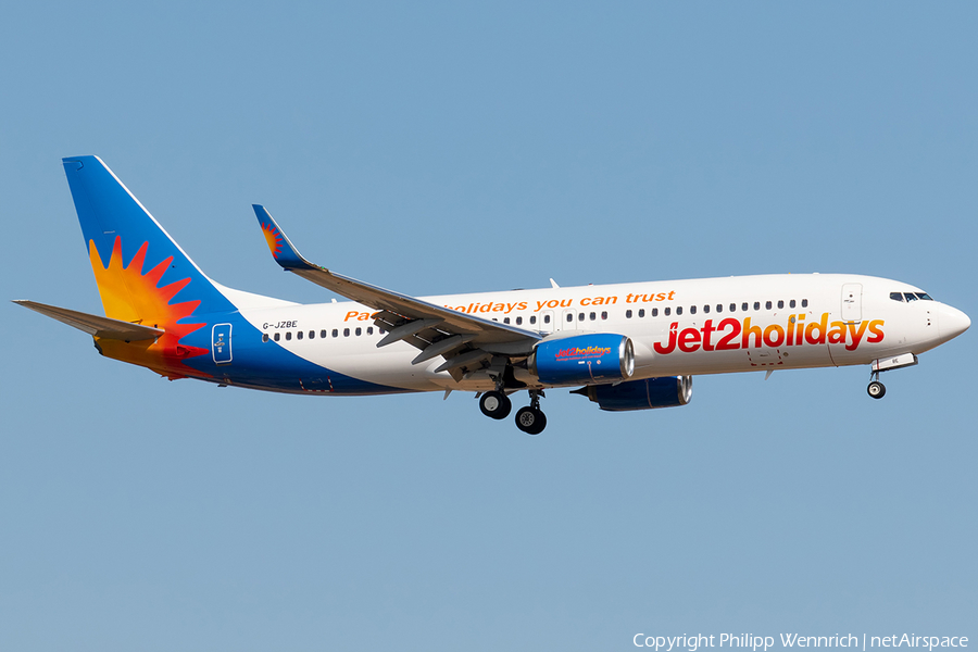 Jet2 Boeing 737-8MG (G-JZBE) | Photo 328805