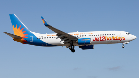 Jet2 Boeing 737-8K2 (G-JZHF) at  Lanzarote - Arrecife, Spain