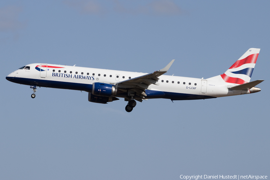 British Airways (CityFlyer) Embraer ERJ-190SR (ERJ-190-100SR) (G-LCAF) | Photo 536432