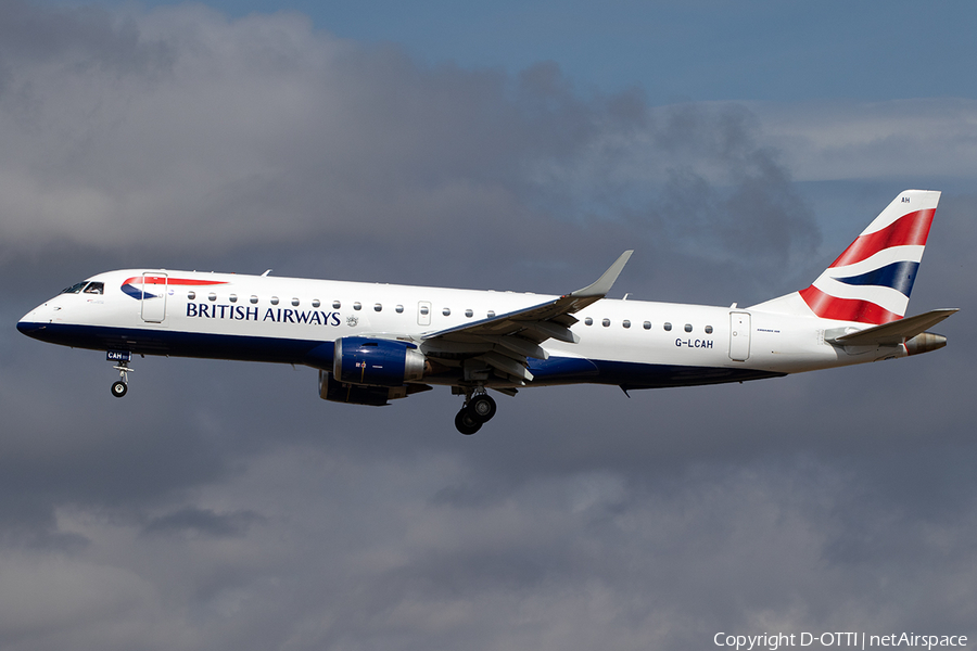 British Airways (CityFlyer) Embraer ERJ-190SR (ERJ-190-100SR) (G-LCAH) | Photo 529692