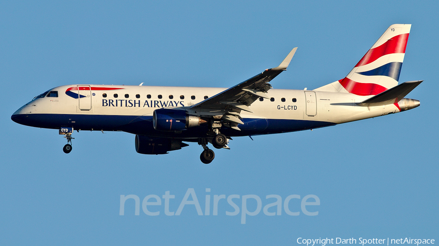 British Airways (CityFlyer) Embraer ERJ-170STD (ERJ-170-100) (G-LCYD) | Photo 259667