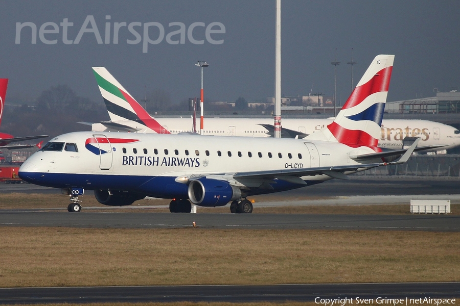 British Airways (CityFlyer) Embraer ERJ-170STD (ERJ-170-100) (G-LCYD) | Photo 162502