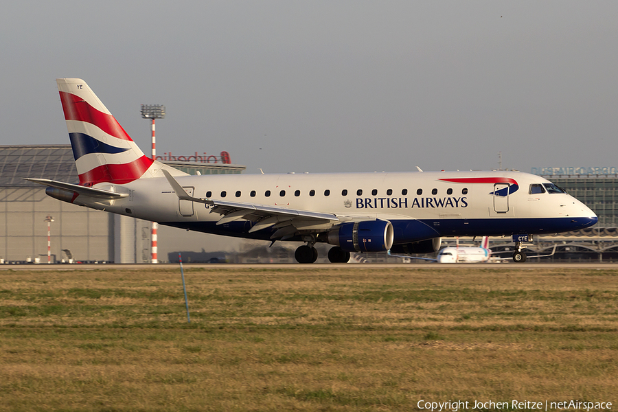 British Airways (CityFlyer) Embraer ERJ-170STD (ERJ-170-100) (G-LCYE) | Photo 150175