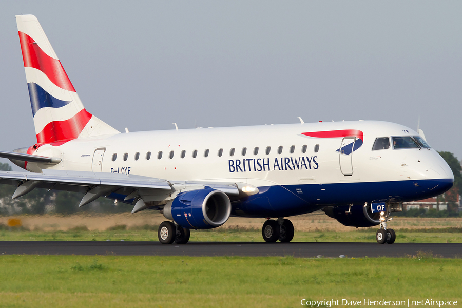 British Airways (CityFlyer) Embraer ERJ-170STD (ERJ-170-100) (G-LCYF) | Photo 14415