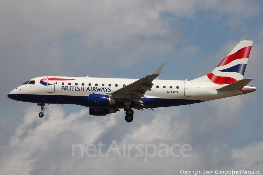 British Airways (CityFlyer) Embraer ERJ-170STD (ERJ-170-100) (G-LCYF) | Photo 18055