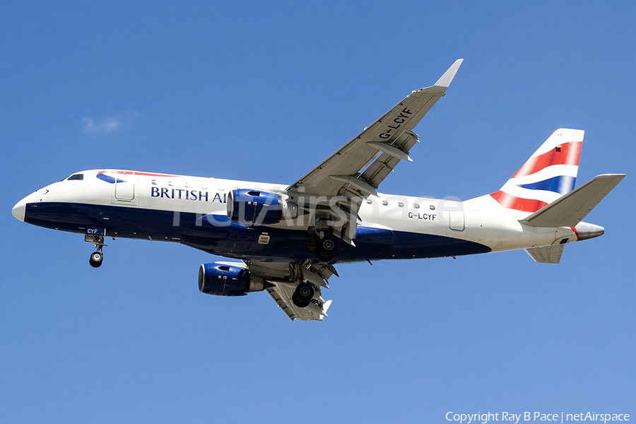 British Airways (CityFlyer) Embraer ERJ-170STD (ERJ-170-100) (G-LCYF) | Photo 252155