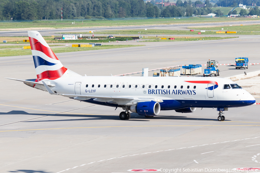 British Airways (CityFlyer) Embraer ERJ-170STD (ERJ-170-100) (G-LCYF) | Photo 355544