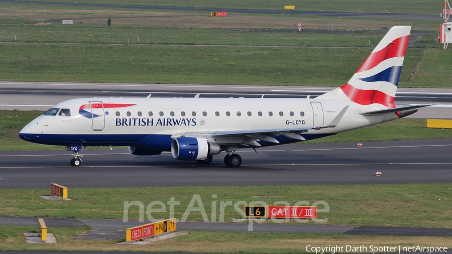 British Airways (CityFlyer) Embraer ERJ-170STD (ERJ-170-100) (G-LCYG) | Photo 216338