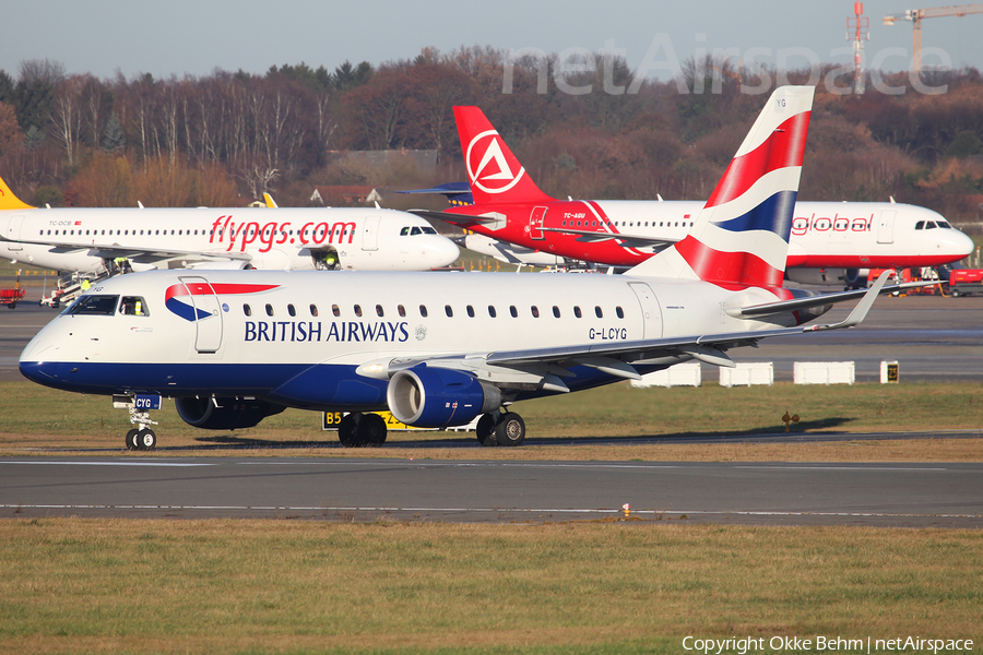 British Airways (CityFlyer) Embraer ERJ-170STD (ERJ-170-100) (G-LCYG) | Photo 132753