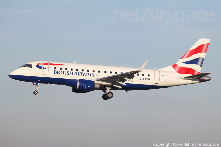 British Airways (CityFlyer) Embraer ERJ-170STD (ERJ-170-100) (G-LCYG) | Photo 132778