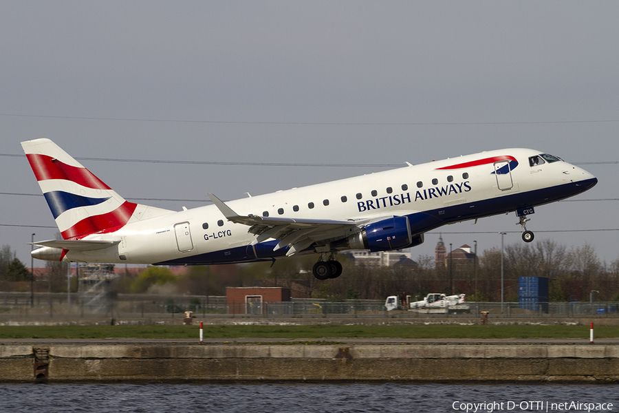 British Airways (CityFlyer) Embraer ERJ-170STD (ERJ-170-100) (G-LCYG) | Photo 288372