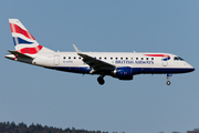 British Airways (CityFlyer) Embraer ERJ-170STD (ERJ-170-100) (G-LCYG) at  Zurich - Kloten, Switzerland