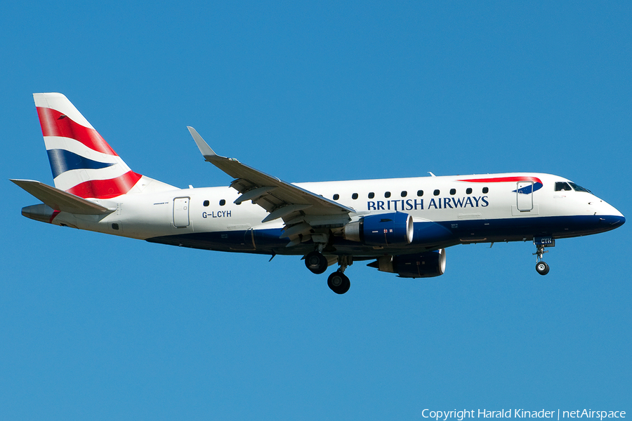 British Airways (CityFlyer) Embraer ERJ-170STD (ERJ-170-100) (G-LCYH) | Photo 303129