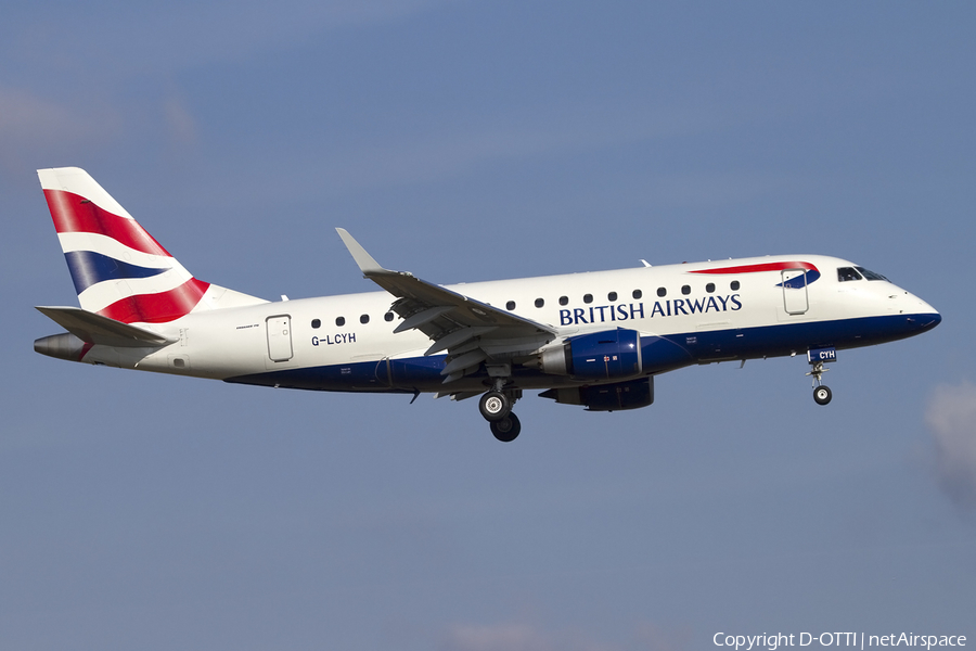 British Airways (CityFlyer) Embraer ERJ-170STD (ERJ-170-100) (G-LCYH) | Photo 404386